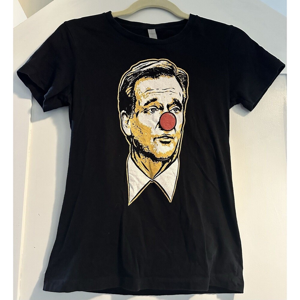 Next Level Black Roger Goodell Clown Nose T Shirt Short Sleeve Size S